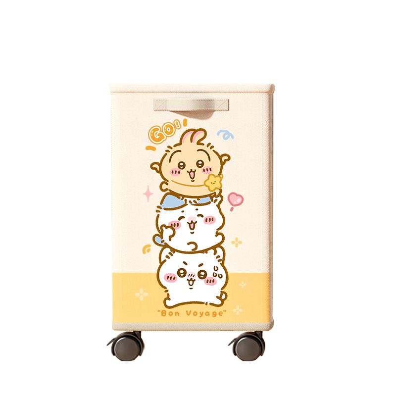 Home Bathroom Organizer - Chiikawa,Hachiware,Usagi Cute Cartoon Rolling Storage Cart,