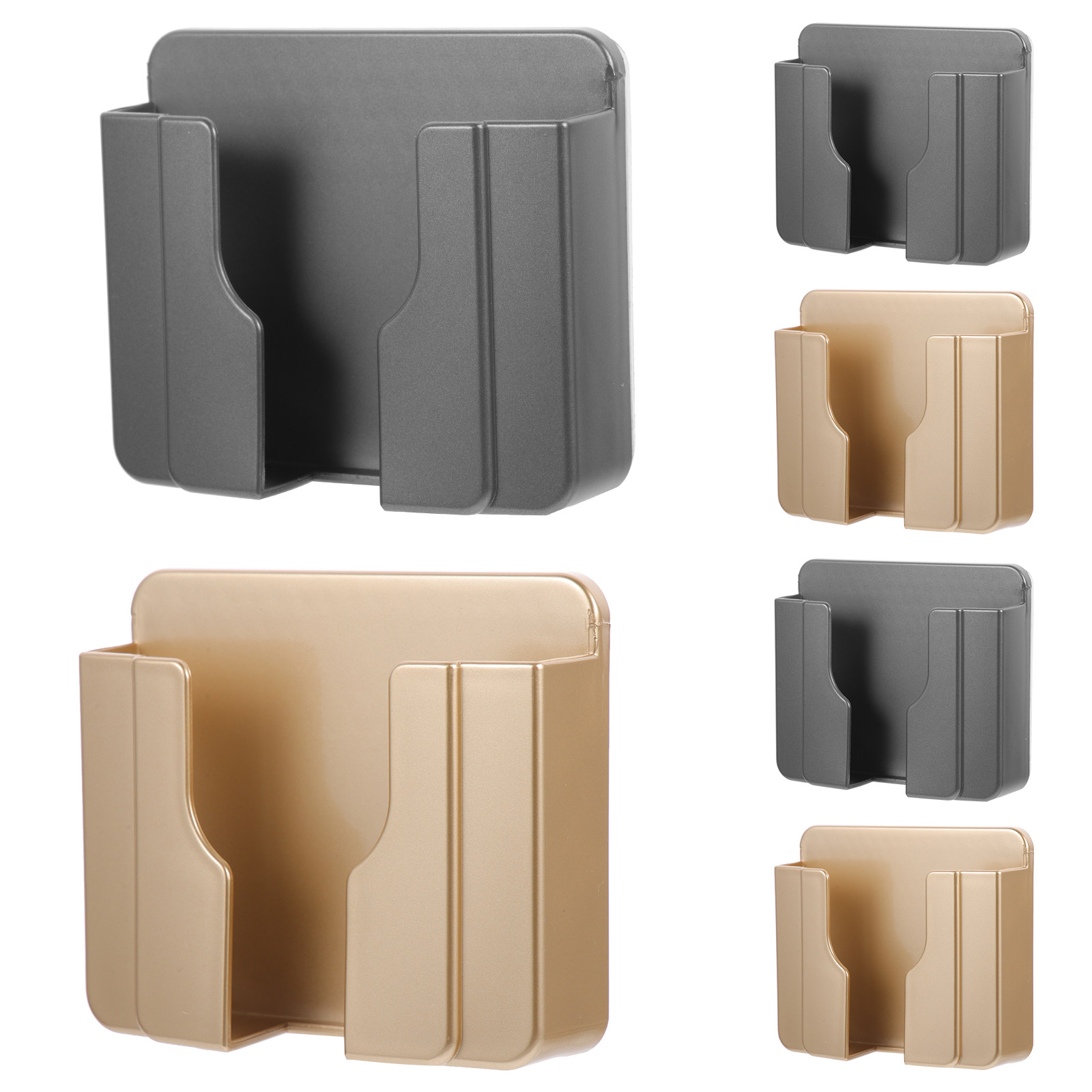 Home Bathroom Organizer - 6Pcs Wall Mount Phone Holder Adhesive