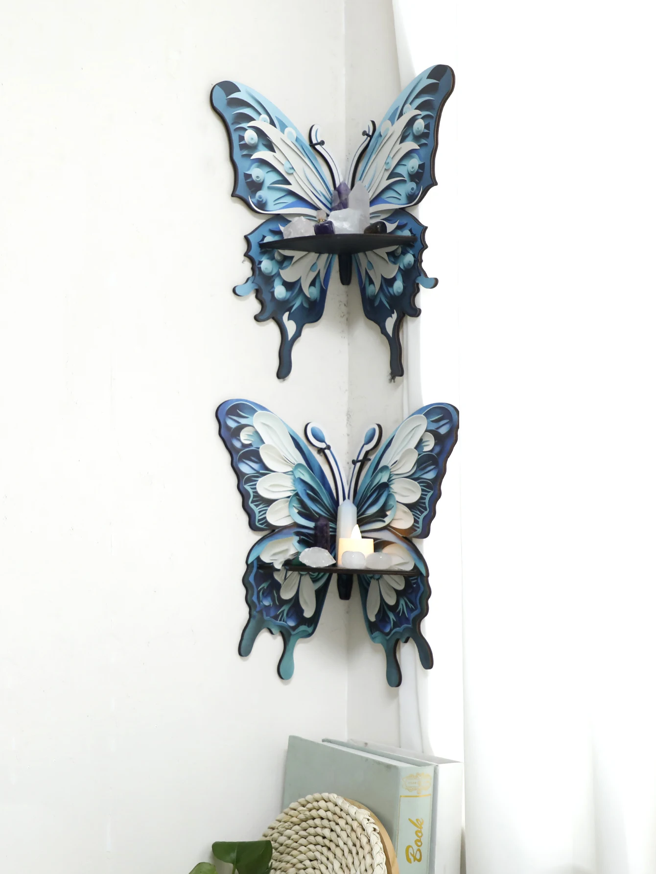 Three Color Butterfly Crystal  - đánh giá và giá Home Essentials Bathroom Rack