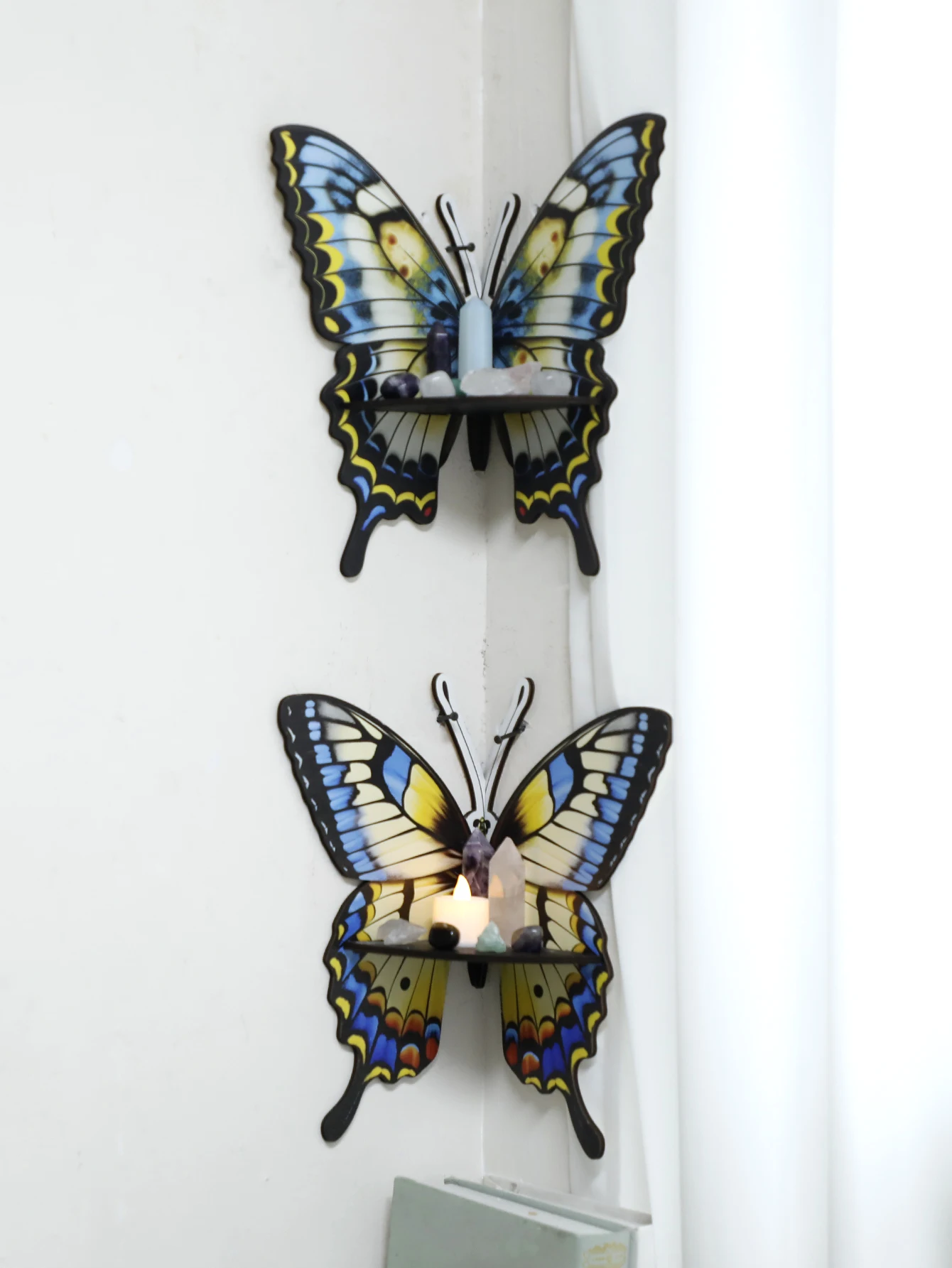 Three Color Butterfly Crystal  - đánh giá và giá Home Essentials Bathroom Rack