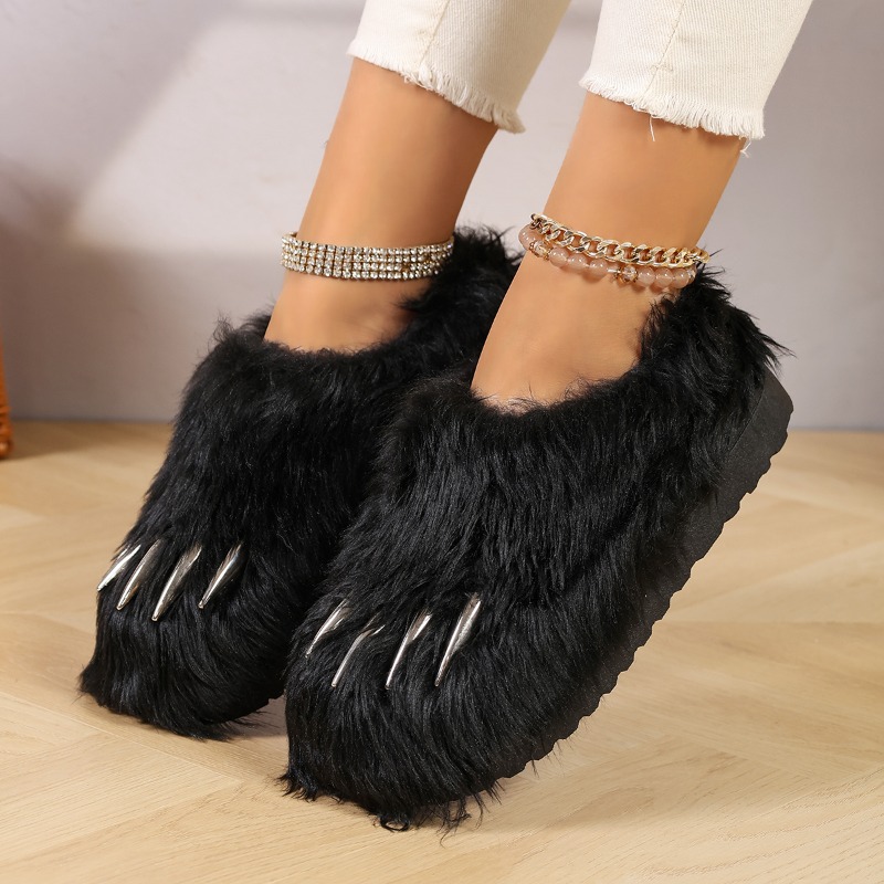 Trendy Animal Claw Plush Slipp - đánh giá và giá Home Outside Bathroom