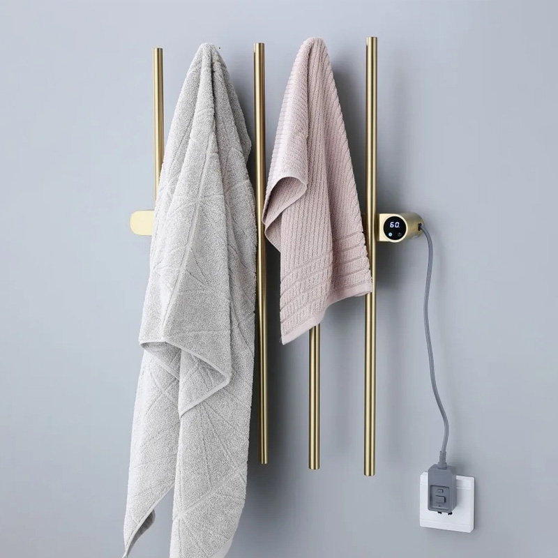 Brushed Gold Vertical Electric - đánh giá và giá Towel Warmer Electric