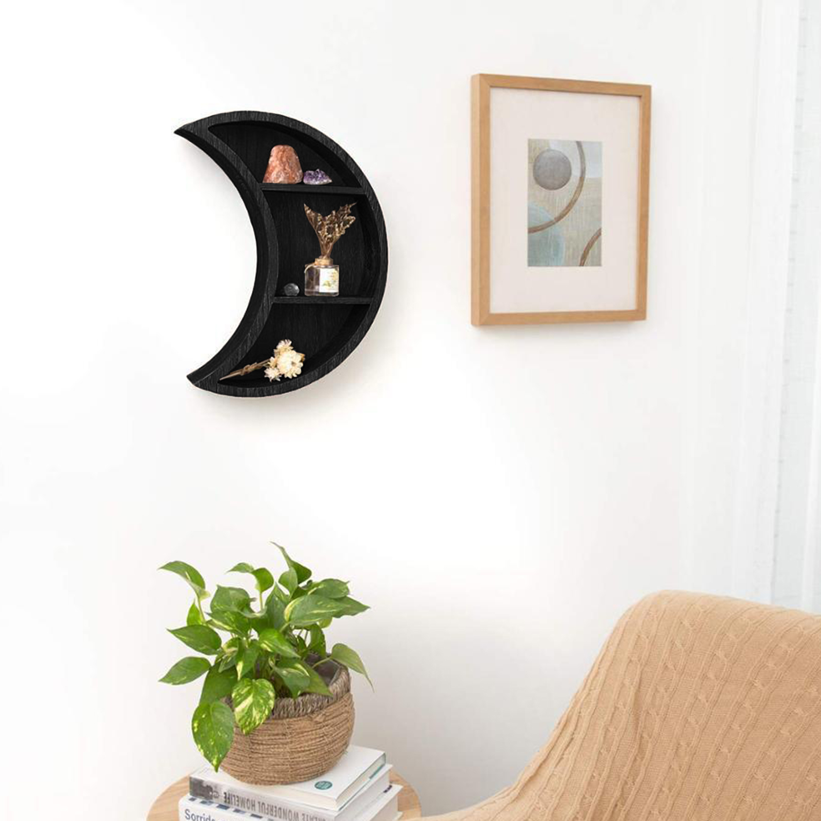 Gỗ Mặt Trăng Kệ Bohemian Mặt T - đánh giá và giá Home Essentials Bathroom Rack