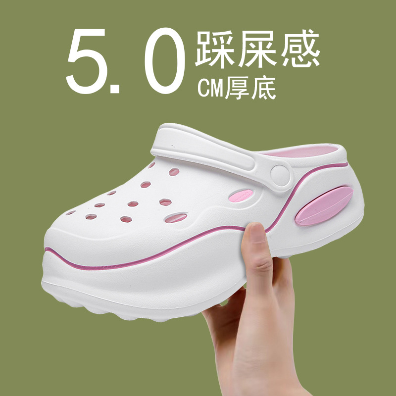 Summer Women Slippers 5cm Plat - đánh giá và giá Home Outside Bathroom