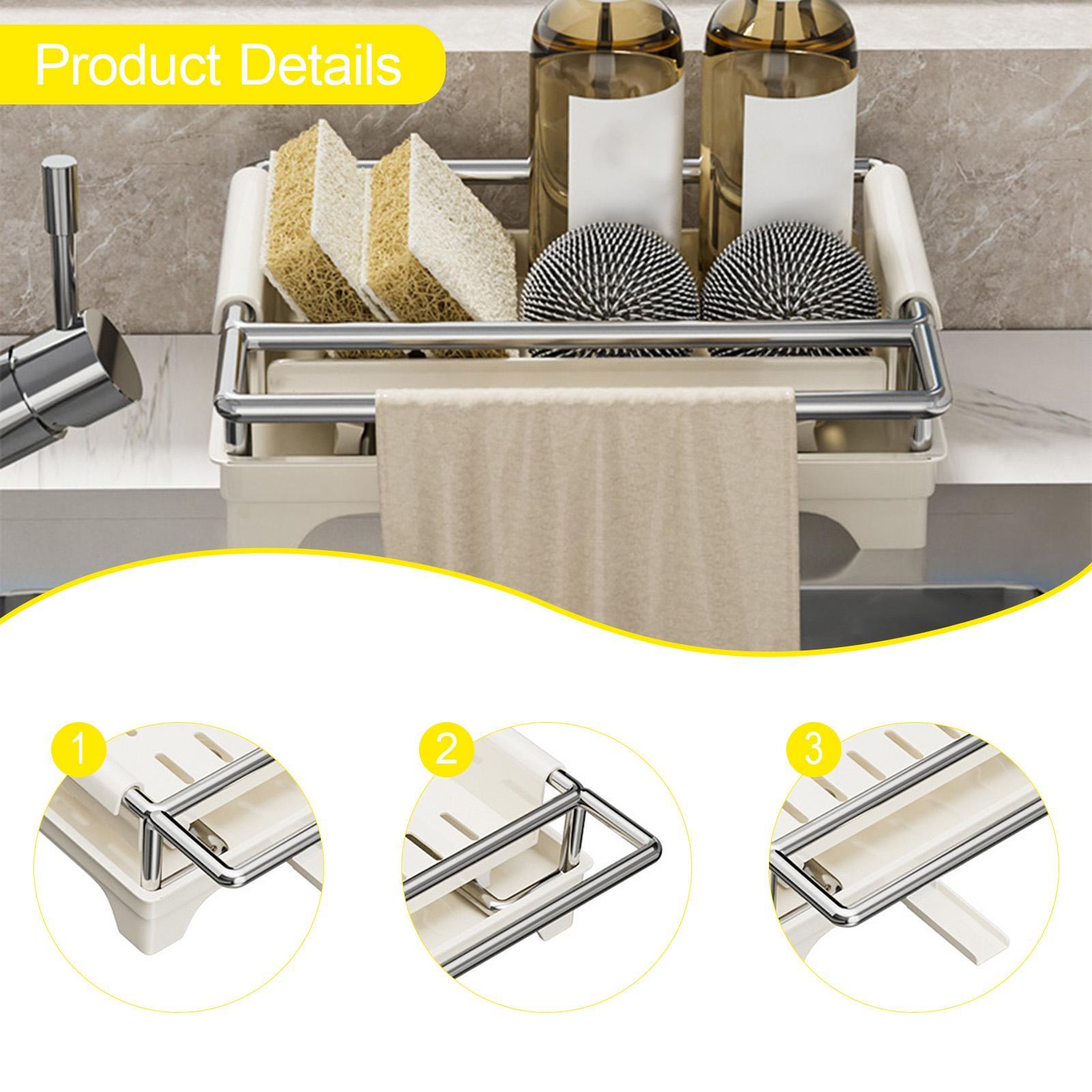 Sponge Holder for Kitchen Sink - đánh giá và giá Home Essentials Bathroom Rack