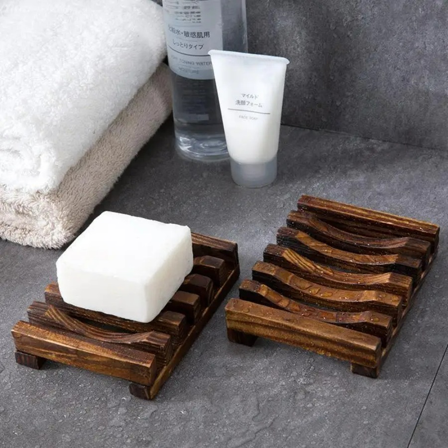 Natural Bamboo Soap Holder, Wo - đánh giá và giá Home Essentials Bathroom Rack
