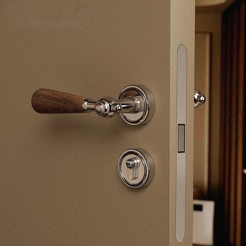 Walnut Wood Handle Zinc Alloy  - đánh giá và giá Home Hardware Bathroom Accessories
