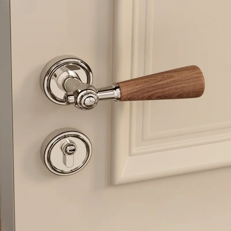 Walnut Wood Handle Zinc Alloy  - đánh giá và giá Home Hardware Bathroom Accessories