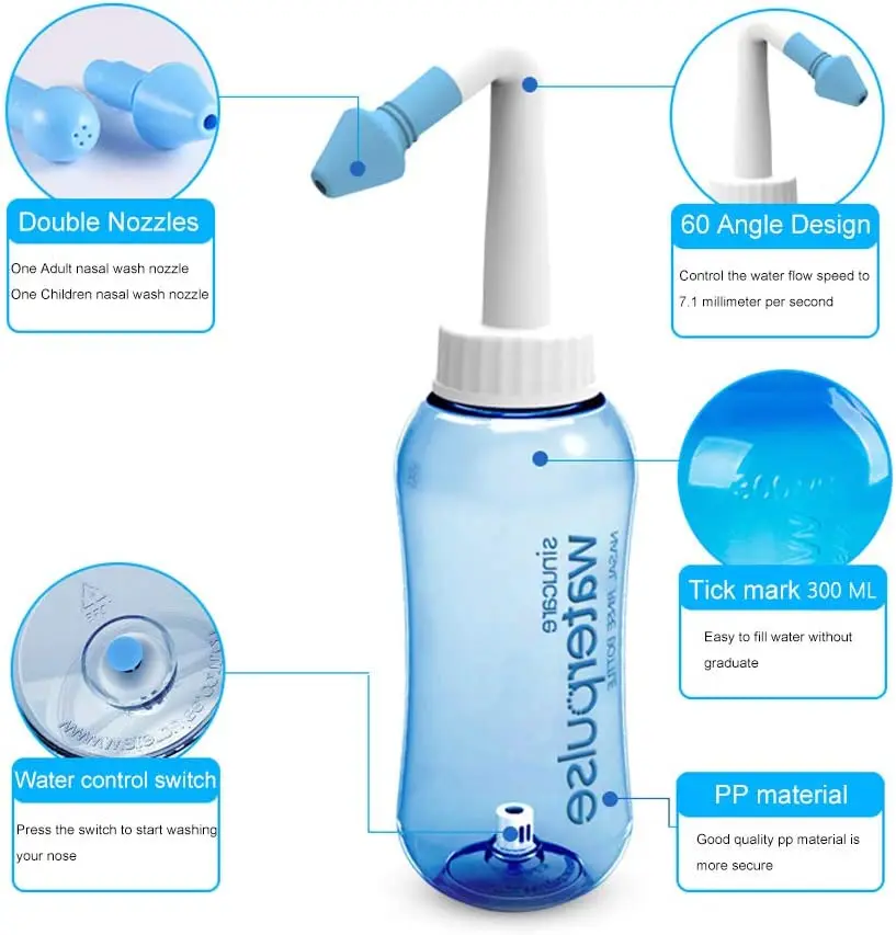 300ml 500ml nasal irrigator Ri - đánh giá và giá Home Bathroom Cleaning Machine