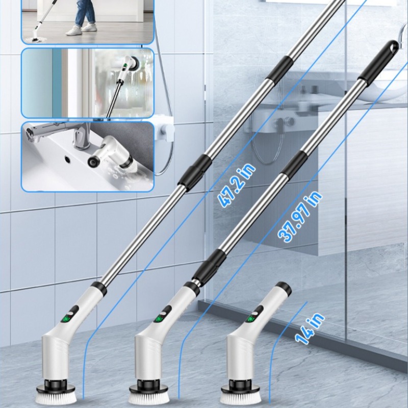Electric Spin Scrubber 9 in 1  - đánh giá và giá Home Bathroom Cleaning Machine